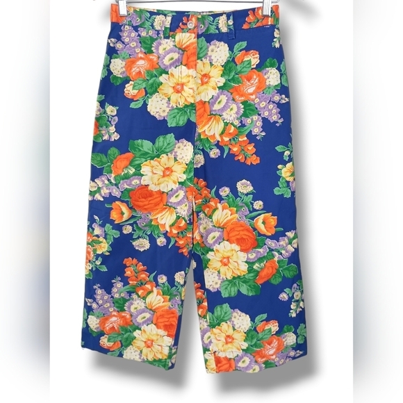 Lauren Ralph Wide Leg Floral Capri - Picture 2 of 5